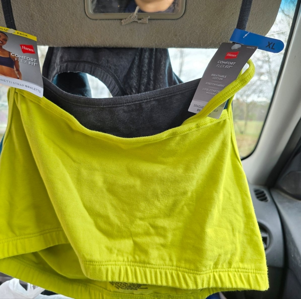 3 pack of Hanes xl sports bras